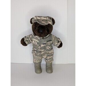 US Air Force 11” Bear Forces of America Plush Bear Camo Veterans